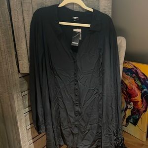 NWT- Torrid- Black Blouse